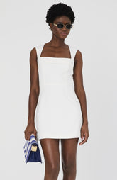 FRENCH CONNECTION WHISPER COLLAR MINI DRESS